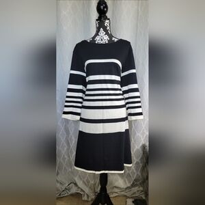 Joan Vass Plus Size Women's 3/4 Sleeve Dress